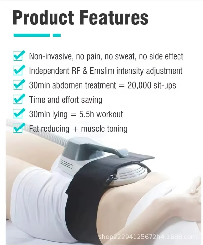 7 Tesla 2 Handles Body Sculpting Machine Portable Emslim Neo RF Body Cellulite Reduction Machine