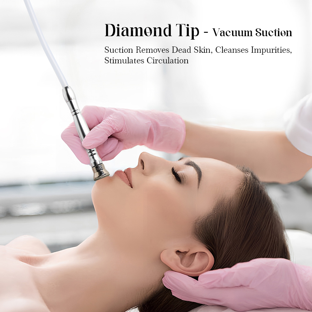 Professional 3-in-1 Diamond Dermabrasion Machine - Facial Peeling & Skin Rejuvenation System for Home & Spa