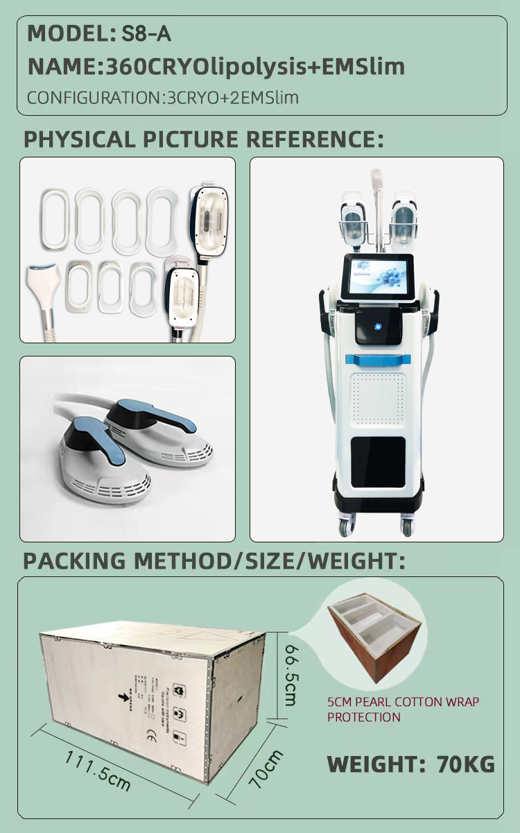 360Cryo+ EMSlim Home Fat-Freezing Device - Cryolipolysis and EMS Skin Tightening Therapy Model A