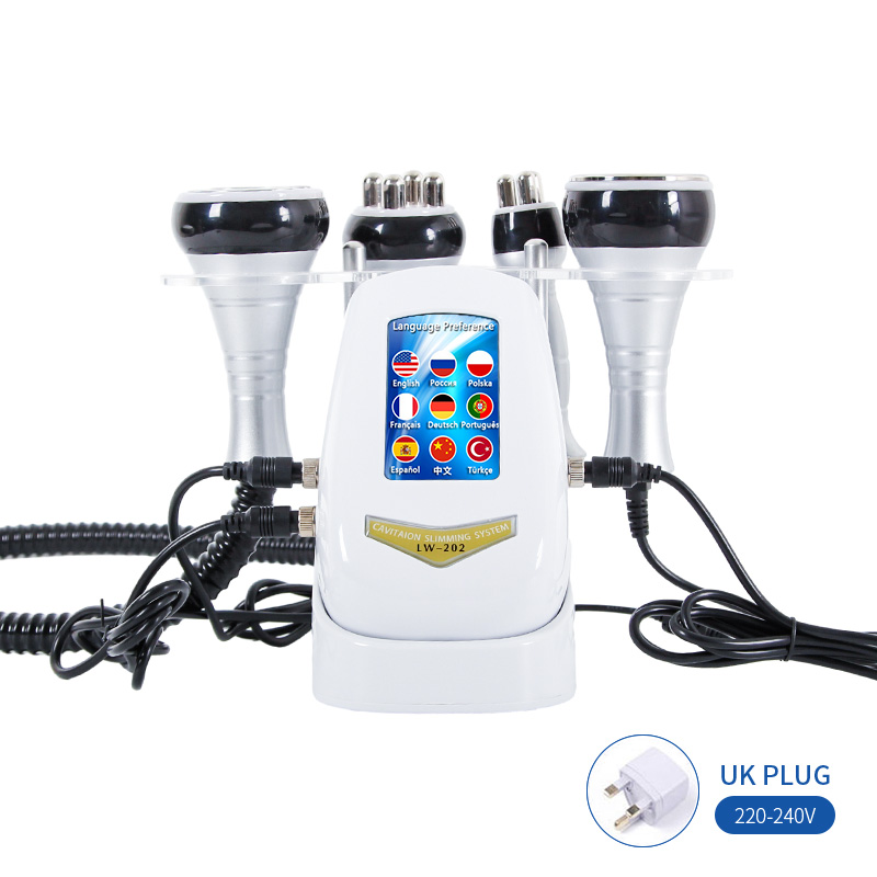 40K Ultrasonic Cavitation Machine Multifunctional RF Vacuum Body Slimming Beauty Device LW-202 for Salon & Home