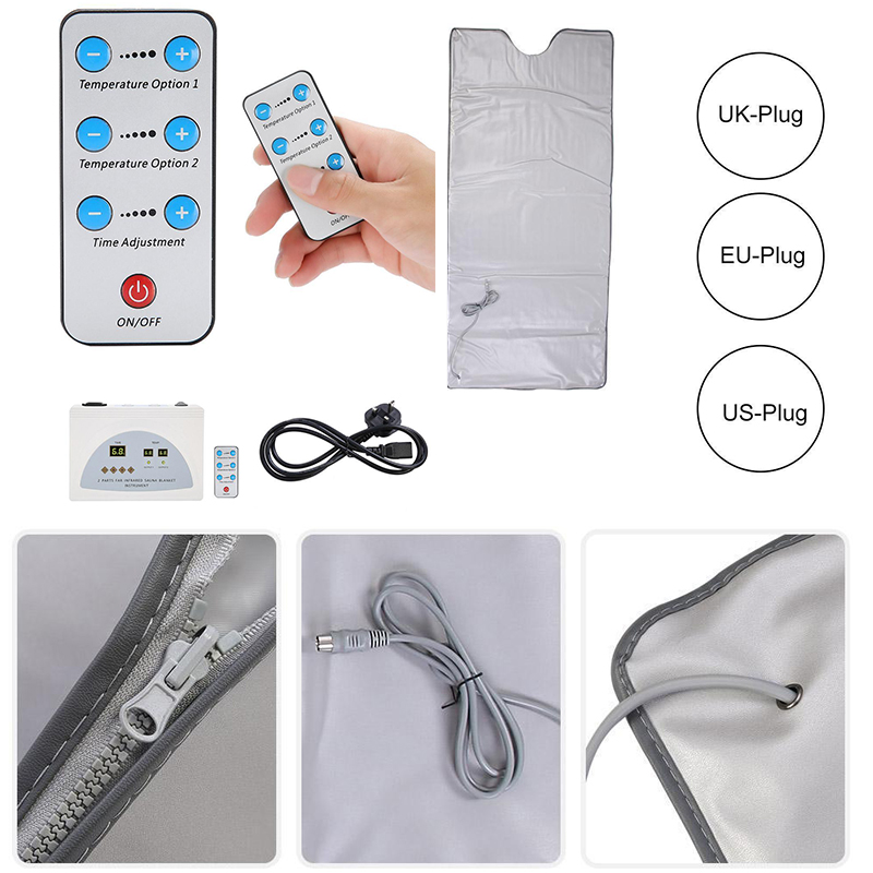 Sauna Blanket Far-Infrared Body Shaping Sauna Blanket Health Wicking and Dehumidification Sweat Steaming Blanket Detox Therapy