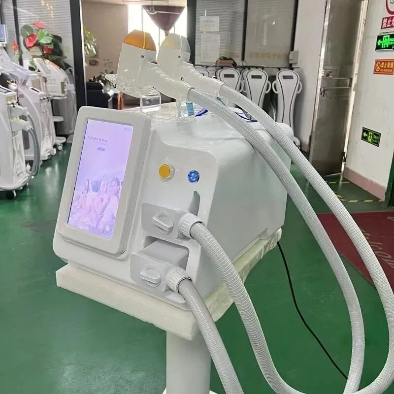 Diode Laser 755 808 1064nm Painless Permanent Hair Removla Machine with 2 Handle