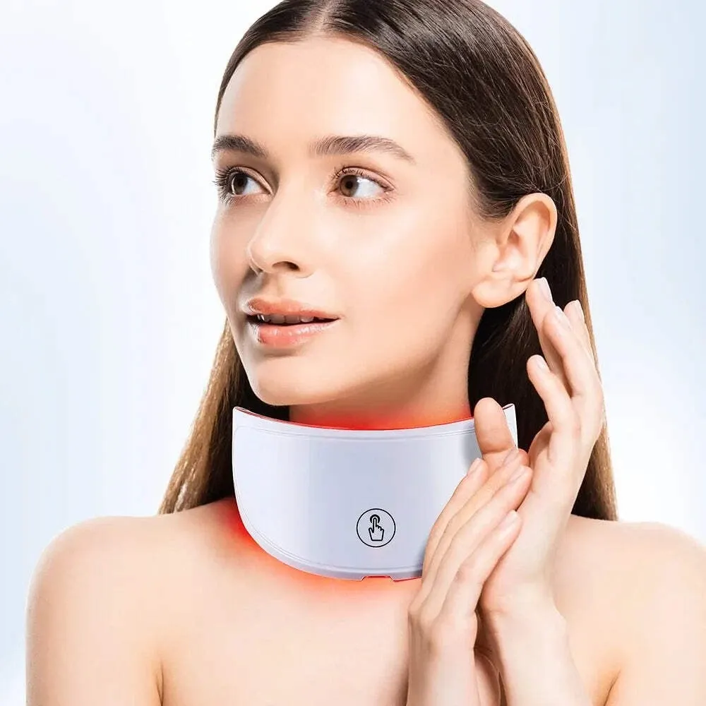 Anti-Wrinkle Skin Tightening Neck Beauty Device LED Photon Neck Lift Mask
