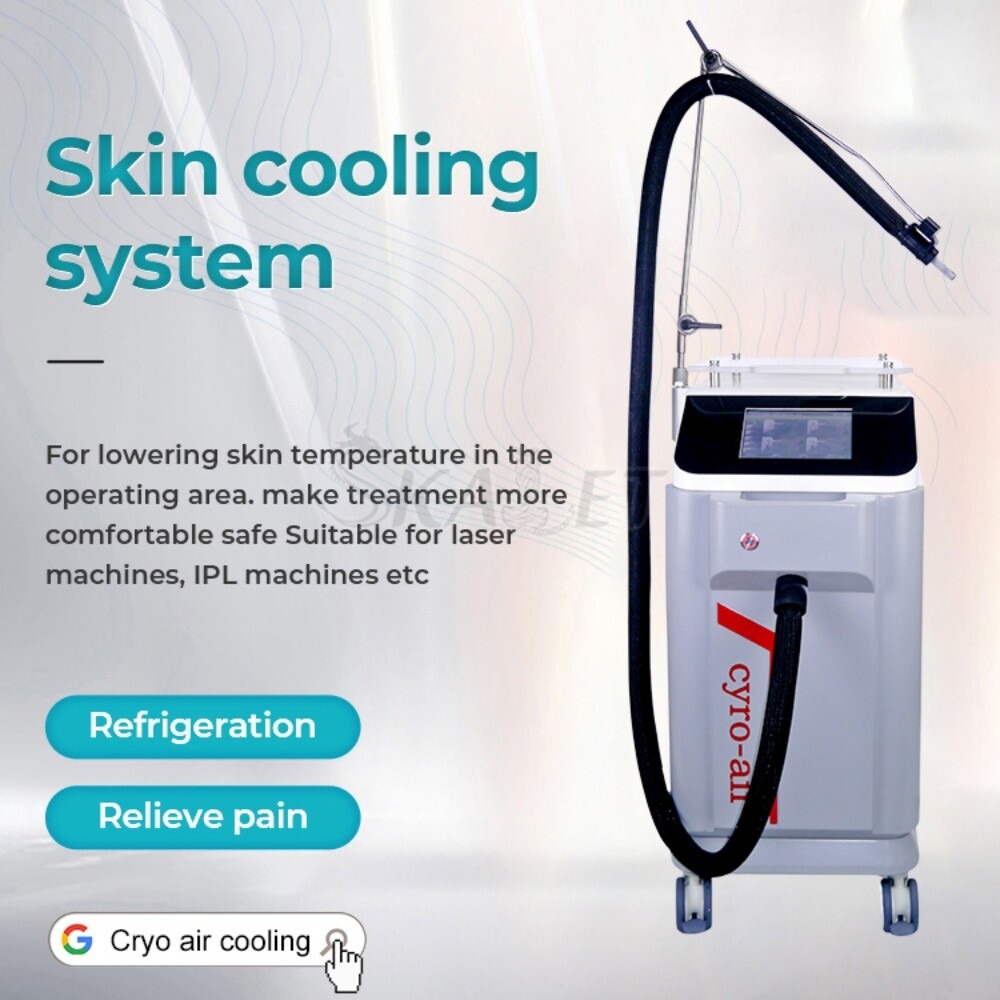 40℃ Use Cold Air Cooler Cryo Skin Cooling Device for Laser machine Reduce Pain