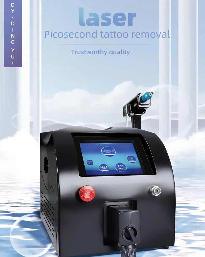Nd-yag Laser 1064 Nm 532nm 1320nm Q Switch Laser Tattoo Removal Machine Face