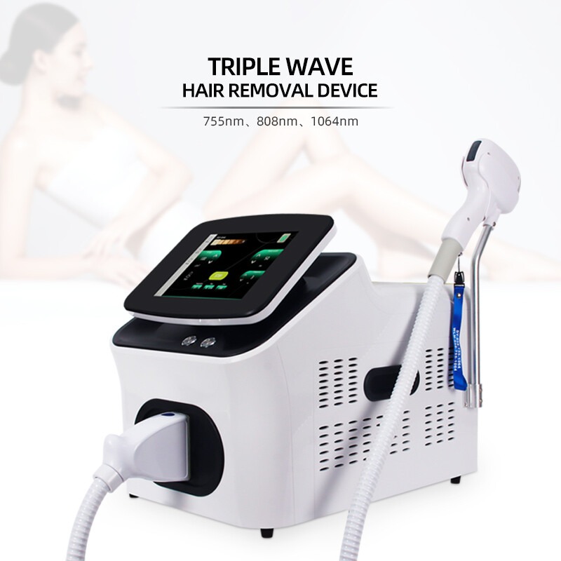 Hot 2000W 808nm Painless Fast Diode Laser Hair Removal Machine 755nm 1064nm
