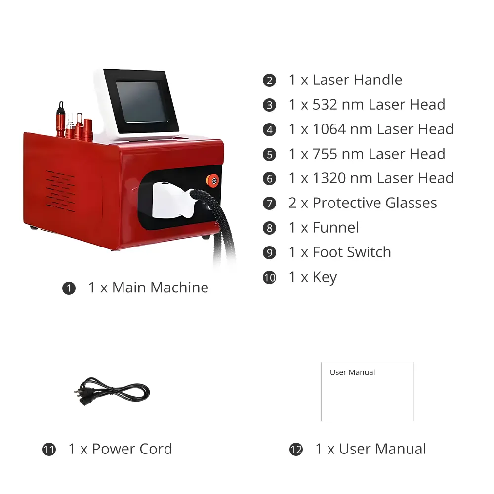 2025 Professional Diode Laser Body Hair Removal Machine Portable 4 wavelength 755 808 940 1064nm permanent painless body care