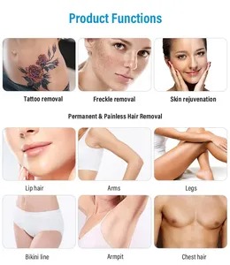 2-in-1 Portable Laser Hair & Tattoo Removal Machine: Diode Laser Hair Removal & Picosecond Laser Tattoo Removal - Professional Beauty Solution