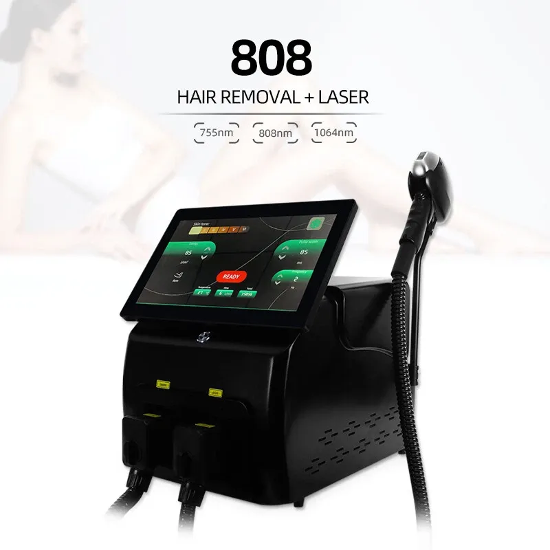 Portable Pro 808nm Diode Ice Titanium Laser Body Hair Removal Tattoo Machine