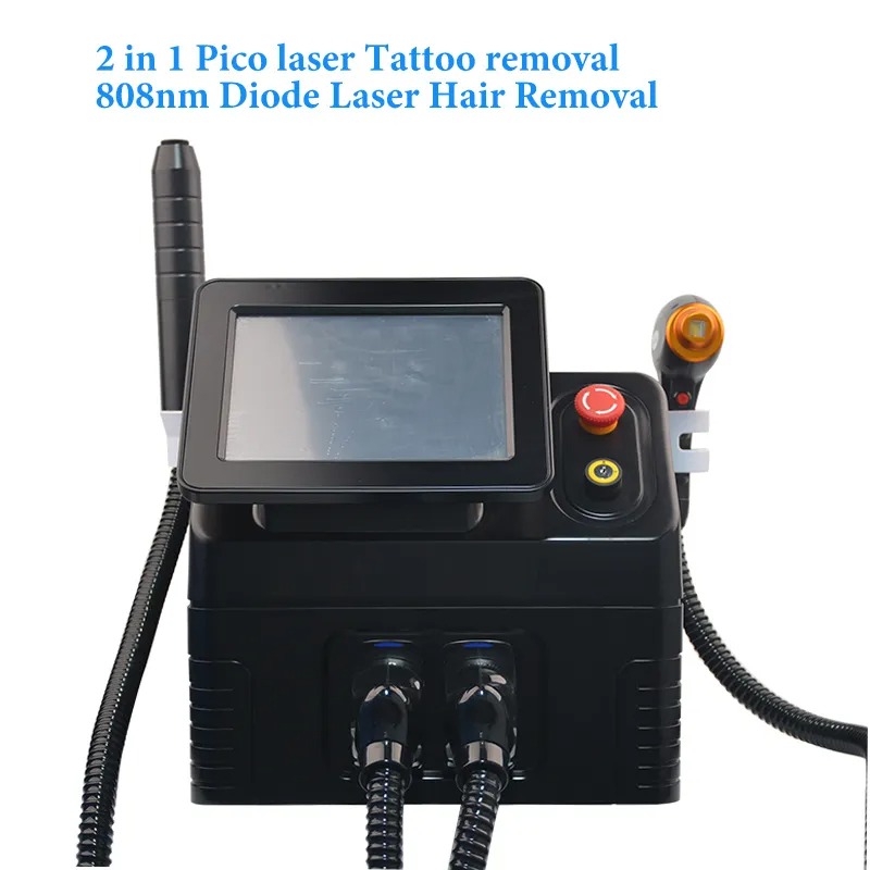 Professional Laser Hair Removal Machine - Advanced Picosecond and 808nm Diode System for Tattoo and Hair Removal