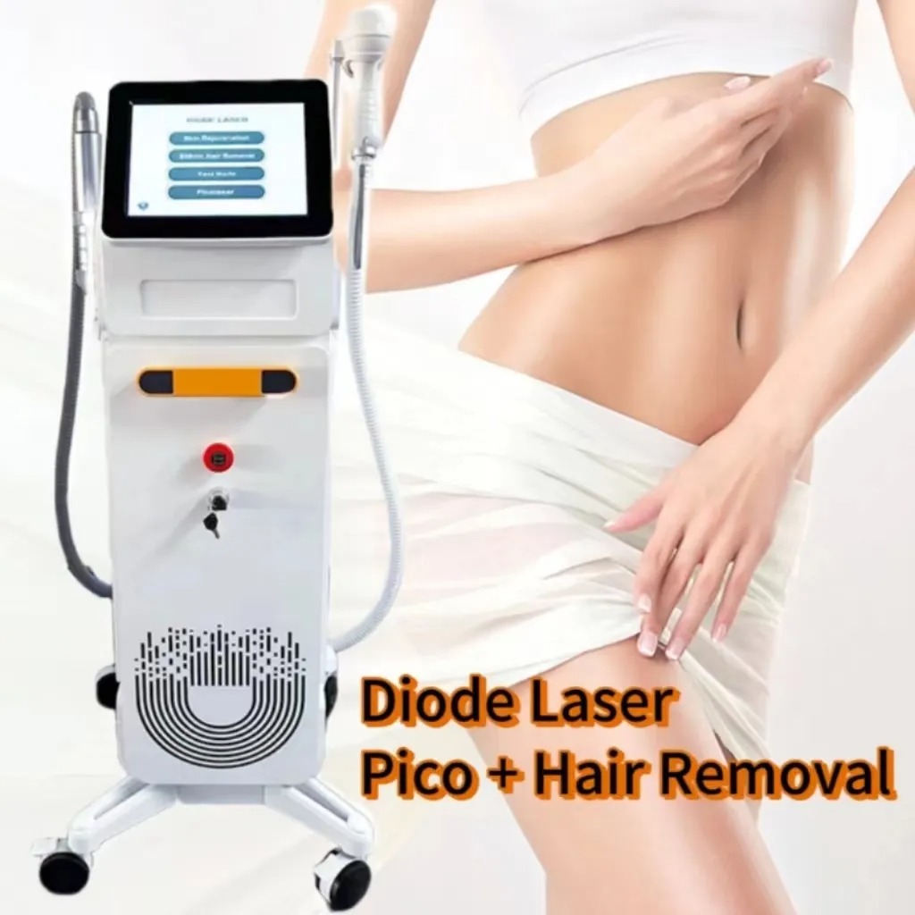 Newest 4-Wavelength Diode Laser Hair Removal Machine - 808nm Ice Platinum Titanium - High Power, Lifetime Warranty, Painless