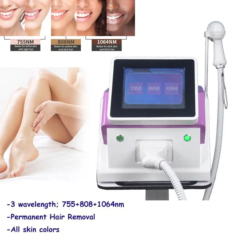 Painless Laser Hair Removal Device - 808nm Diode Laser, Freezing Point Technology, Non-Invasive Hair Removal for Smooth Skin