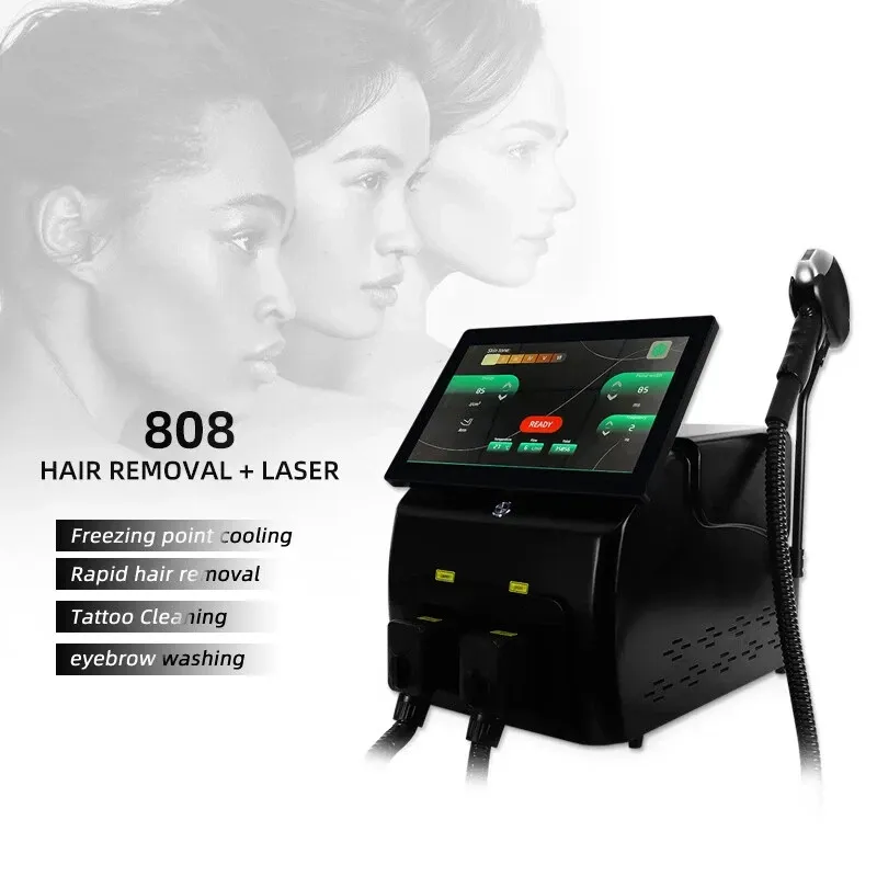Portable Pro 808nm Diode Ice Titanium Laser Body Hair Removal Tattoo Machine