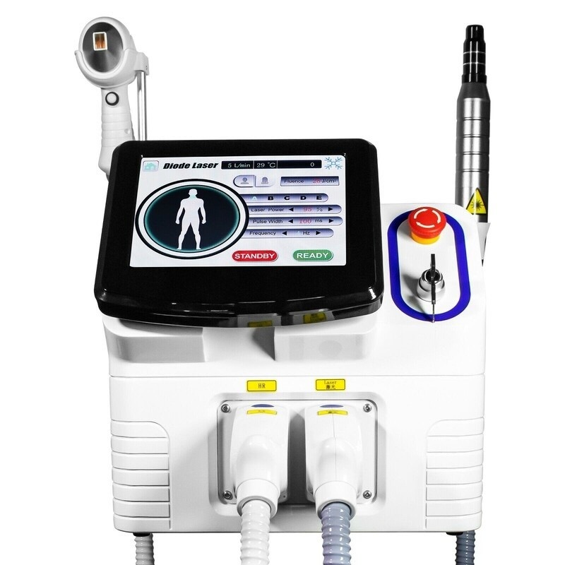 2In1 Diode Laser Hair Removal ND YAG Picosecond Tattoo Removal Skin Care Machine
