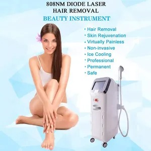 Professional Laser Hair Removal Machine - 808 Diode Laser Epilator for Permanent Hair Reduction with Advanced Cooling System