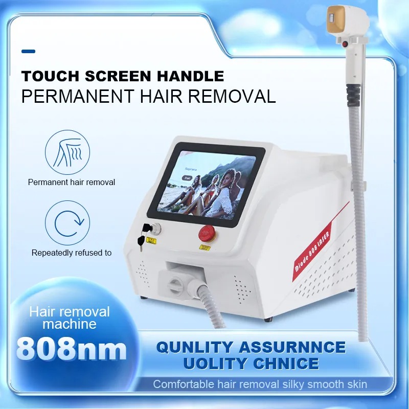 2000W Ice Platinum Diode Laser Hair Removal - 3 Wavelengths 755/808/1064nm, Painless Facial & Body Epilator, Factory Price