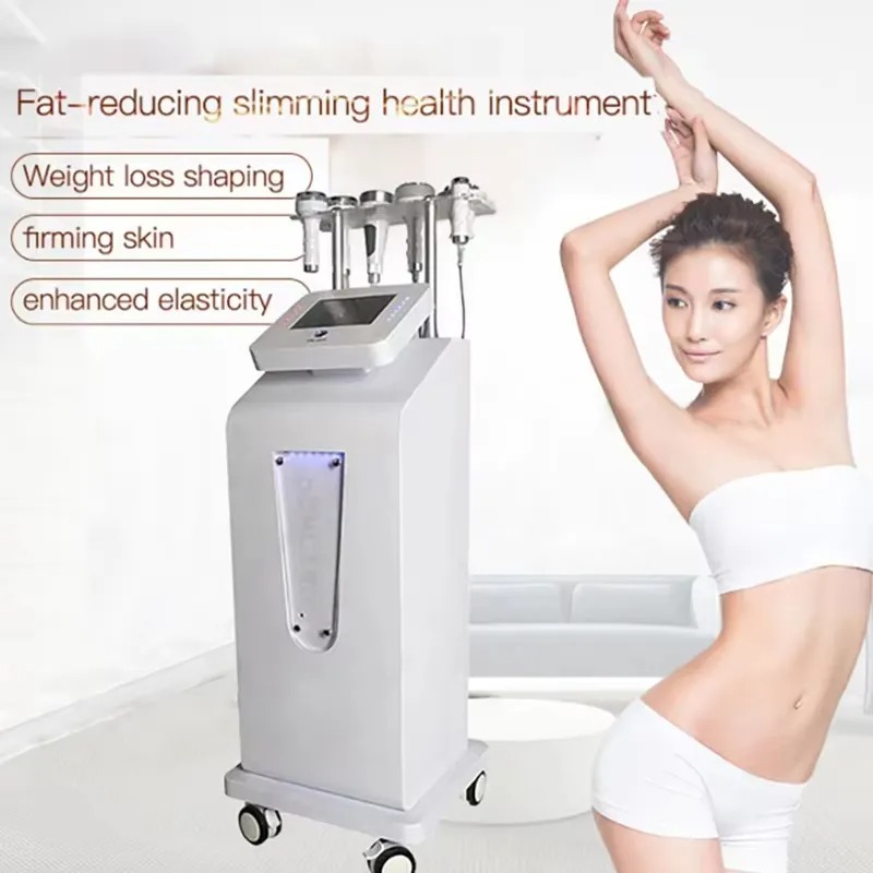 6 in 1 Ultrasonic 5D RF Cavitation Machine 80K Radio Frequency Body Slimming Lipo Shaping Machine