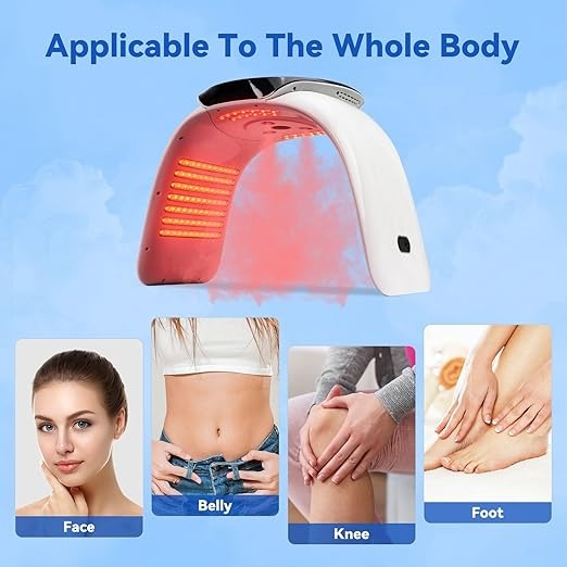 Hot and Cold Sprayer Facial Spa 7 Colors Beauty Instrument Light Therapy Nano Water Spray Skin Care Machine