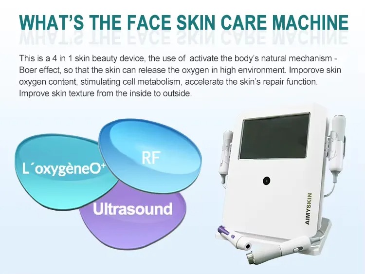 4 In 1 Oxygen Bubble Machine Skin Detection Salon Facial Beauty Machine