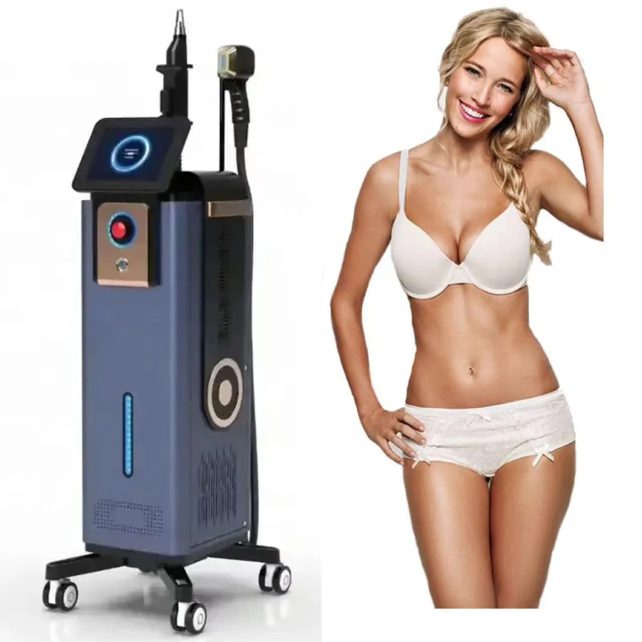 Advanced Diode Laser System: Multi-Wavelength Device for Hair, Tattoo, and Pigment Removal & Skin Rejuvenation with Honeycomb Probe