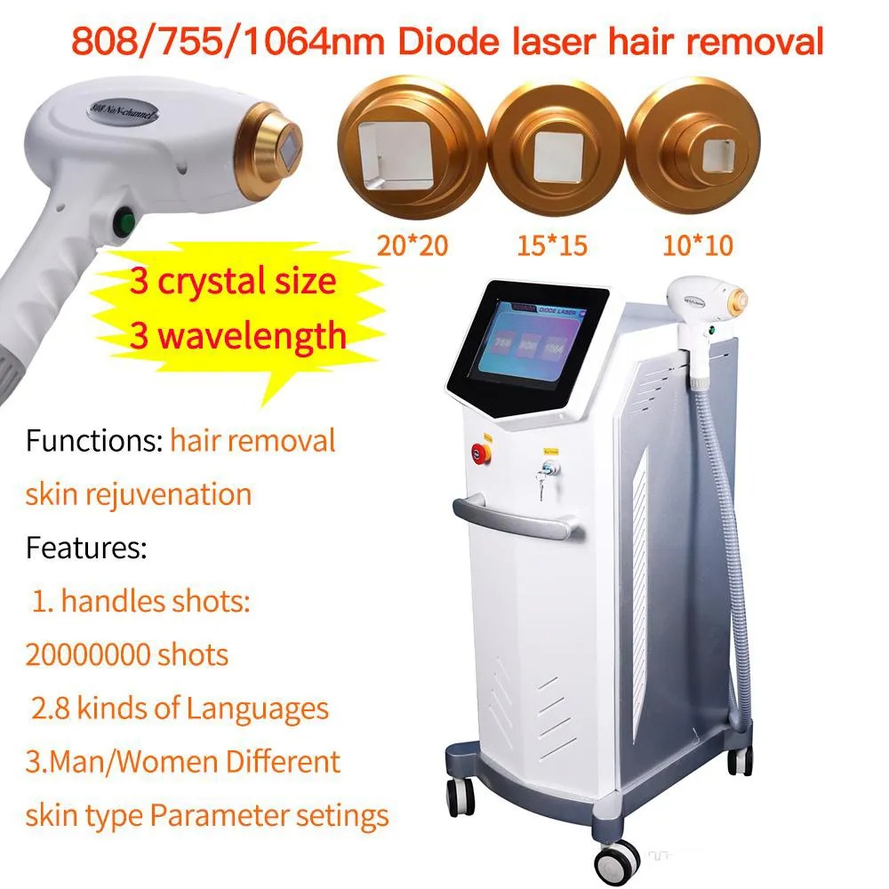 Advanced Laser Hair Removal Machines - Multi-Wavelength 808nm Diode System for Permanent Hair Reduction and Skin Rejuvenation