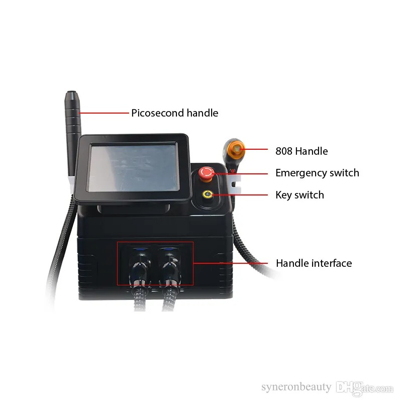 Professional Laser Hair Removal Machine - Advanced Picosecond and 808nm Diode System for Tattoo and Hair Removal