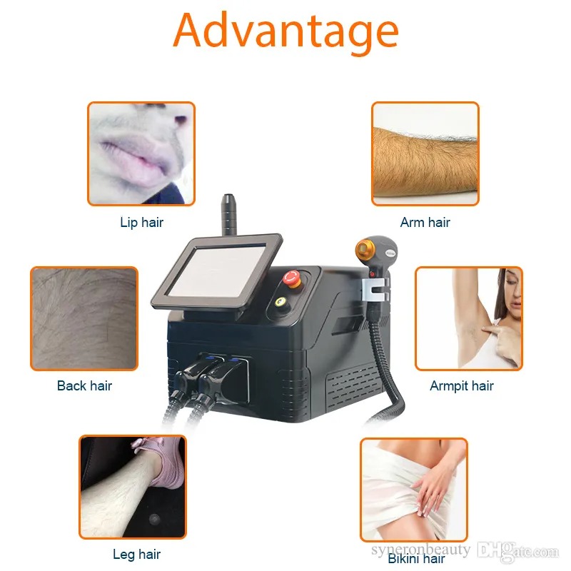 Professional Laser Hair Removal Machine - Advanced Picosecond and 808nm Diode System for Tattoo and Hair Removal