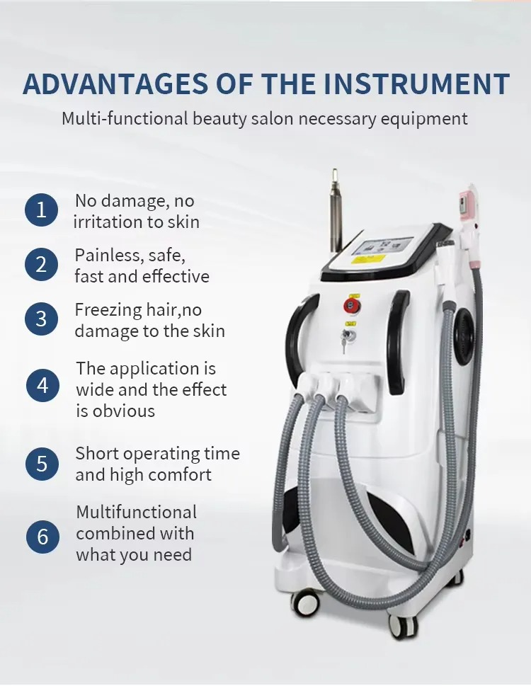 Tattoo Removal 3-in-1 OPT 360° Magneto-Optic IPL + Picosecond Laser + RF Beauty Device Fast Hair Removal Anti-Aging,& Skin Rejuvenation