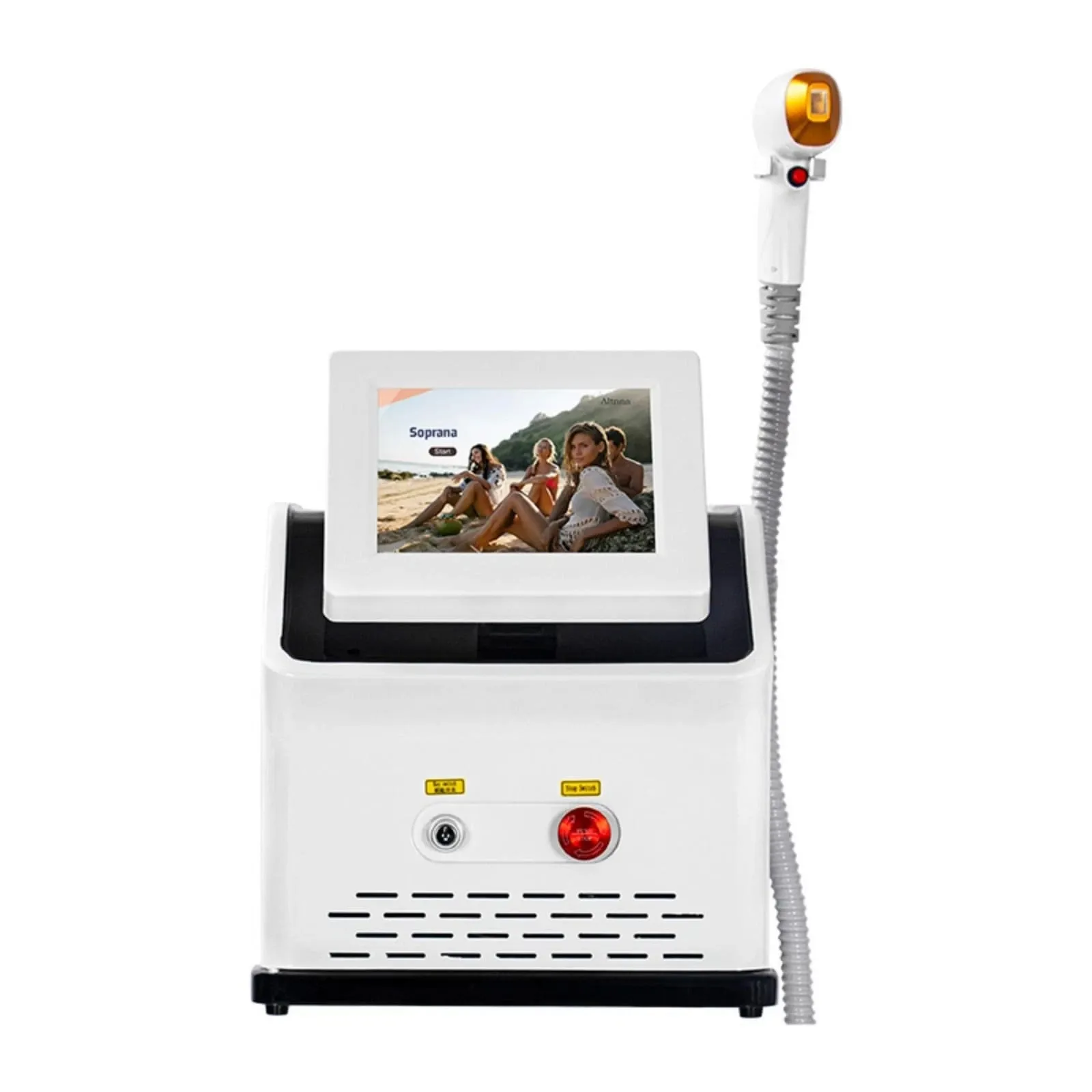Portable 808 Diode Laser Freezing Point Painless Efficient Hair Removal Machine