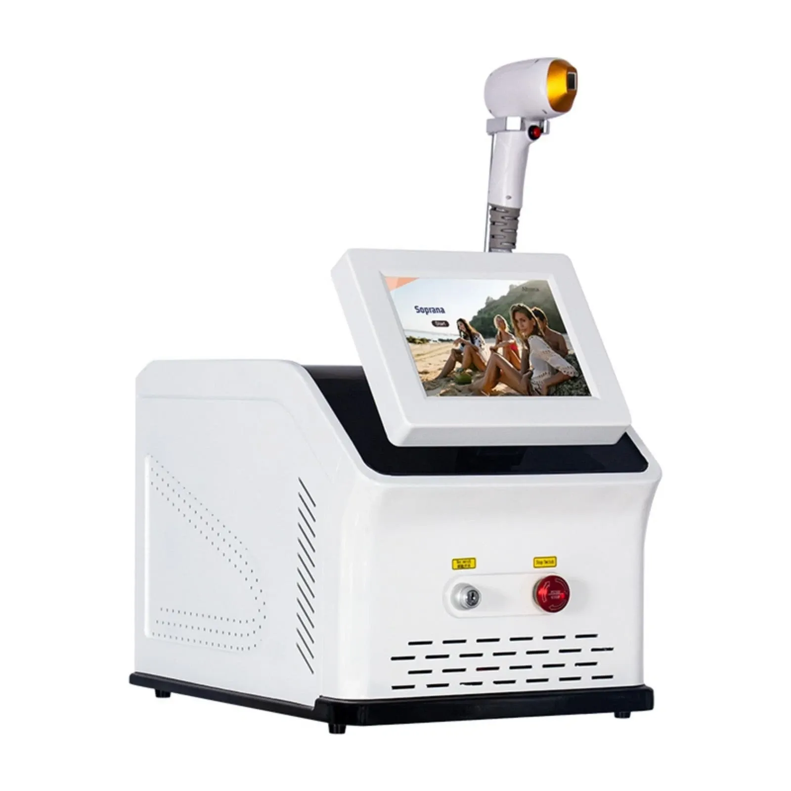 Portable 808 Diode Laser Freezing Point Painless Efficient Hair Removal Machine