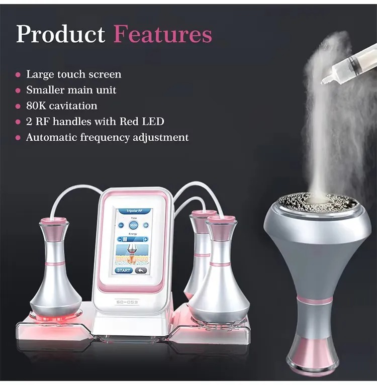 80K RF Cavitation Machine 3in1 Ultrasonic Body Slimming System