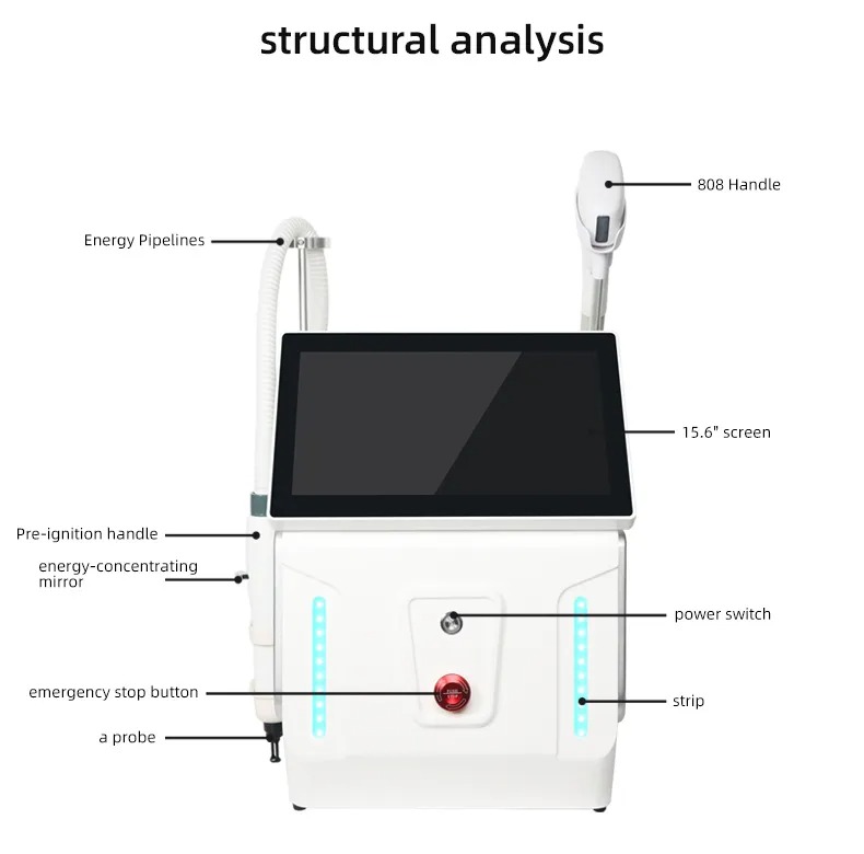 Tattoo Remove Machine 755nm 808nm 1064nm Epilation DiodeLaser Hair Removal Pico