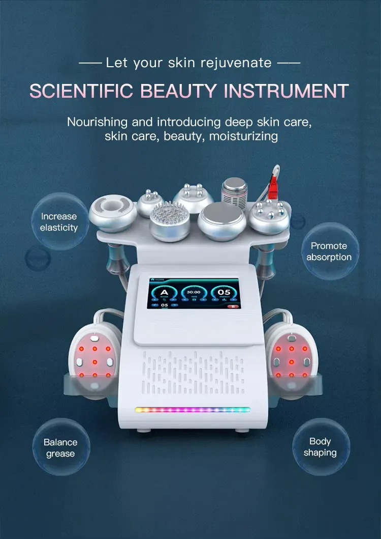 RF 80K Cavitation Ultrasonic Body Slimming Machine – Multi-Polar Anti-Wrinkle Skin Lift & Tighten