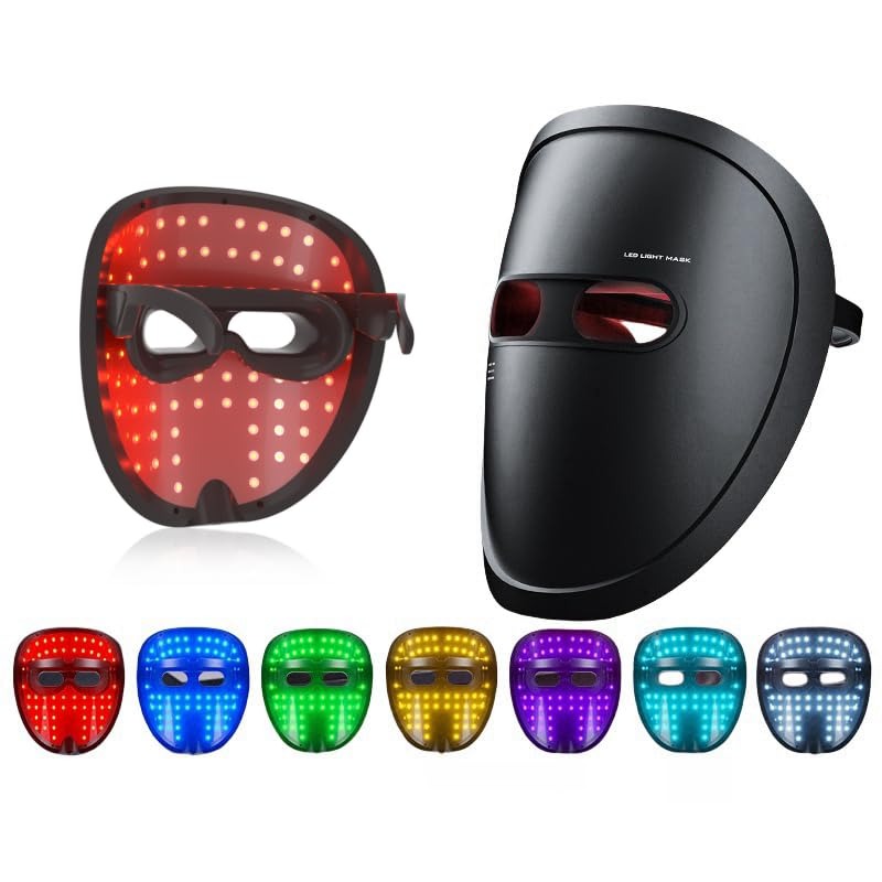 Aging Light Therapy Beauty Mask Face Deep Skin 7 Colors Light Therapy Mask Home Travel Facial Machine
