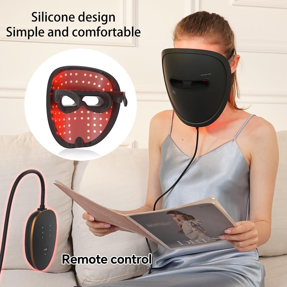 Aging Light Therapy Beauty Mask Face Deep Skin 7 Colors Light Therapy Mask Home Travel Facial Machine