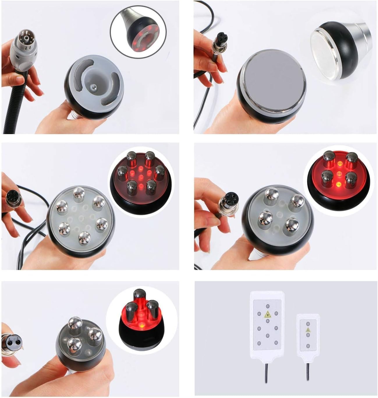9-in-1 Cavitation Slimming Machine 40K RF Vacuum Body Contouring & Skin Tightening Beauty Device for Face and Body 2 Generation