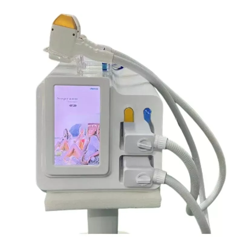 Diode Laser 755 808 1064nm Painless Permanent Hair Removla Machine with 2 Handle