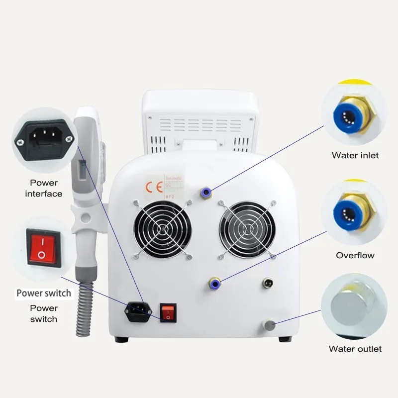 Professional Hair Removal Machine with 8-Inch Screen for Salon & Home Use - Skin Tightening and Wrinkle Reduction