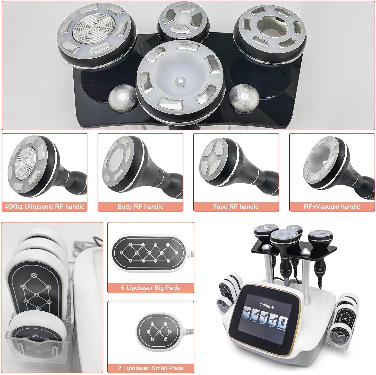 Professional 9 in 1 Cavitation Body Slimming Machine | RF Vacuum Skin Tightening