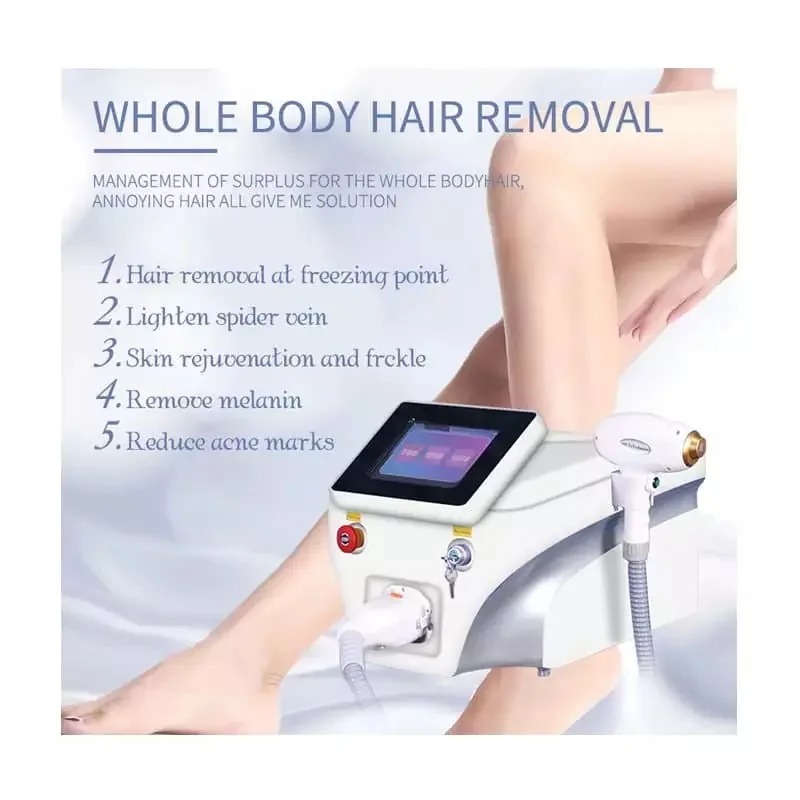 Portable Laser Hair Removal Device - Fast & Painless 808nm Diode Laser Epilator for Women & Men, Permanent Hair Reduction