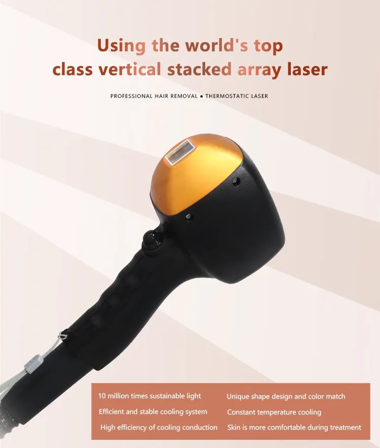 3 Wavelengths 808nm Diode Laser Epilator - Painless Hair Remover & Skin Rejuvenation Machine