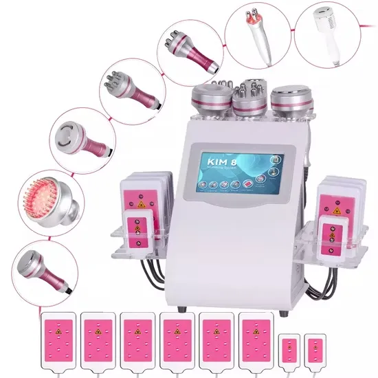 Portable Liposuction Kim 9 in 1 RF 40K Cavitation Lipolaser Slimming Machine
