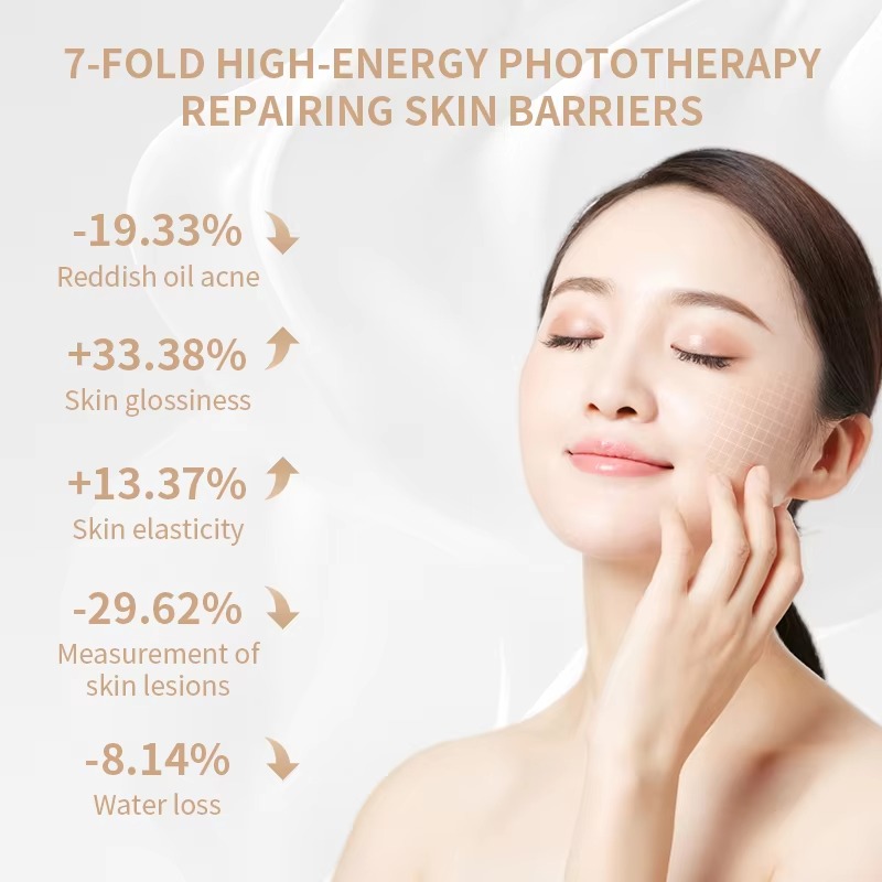 Led Light Therapy Facial Mask Black Led Red Light Therapy 7 Colors Silicon Red Light Therapy Face Mask