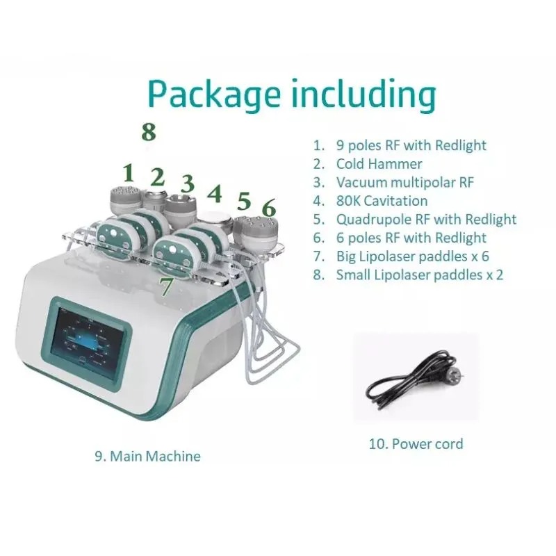 Liposuction Cavitation Machine - Multifunctional Body Contouring Device for Fat Reduction, Skin Tightening, and Anti-Aging Care