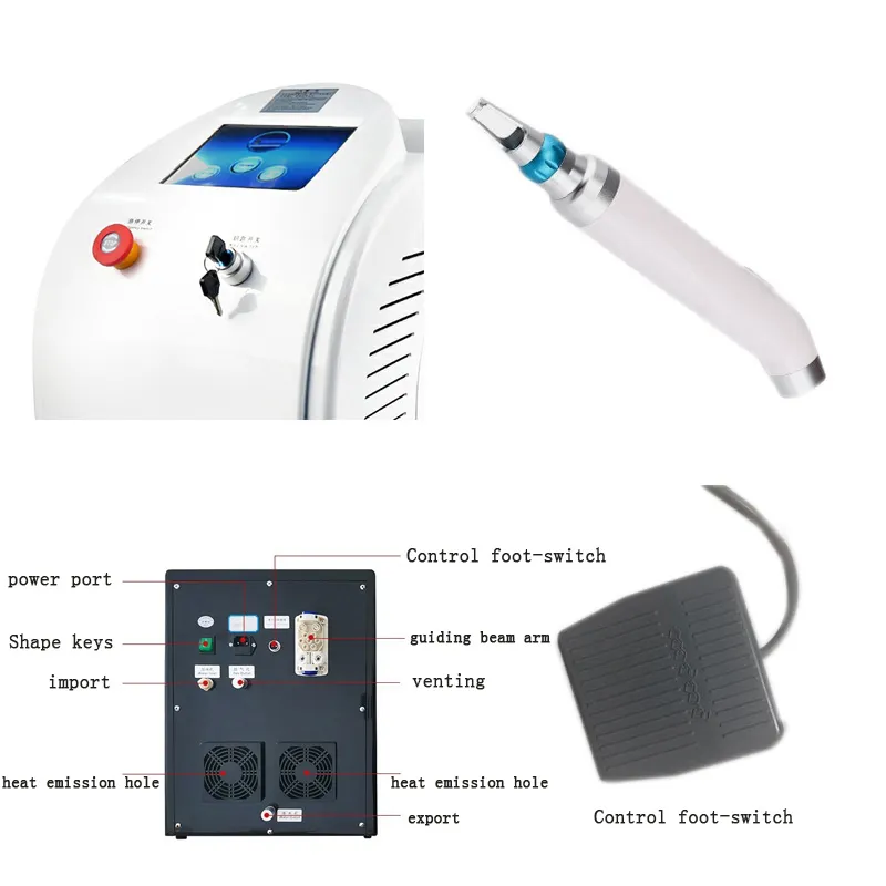 D YAG Laser Q Switch Laser ND YAG Picosecondsecond Laser Tattoo Removal Machine ND YAG Laser