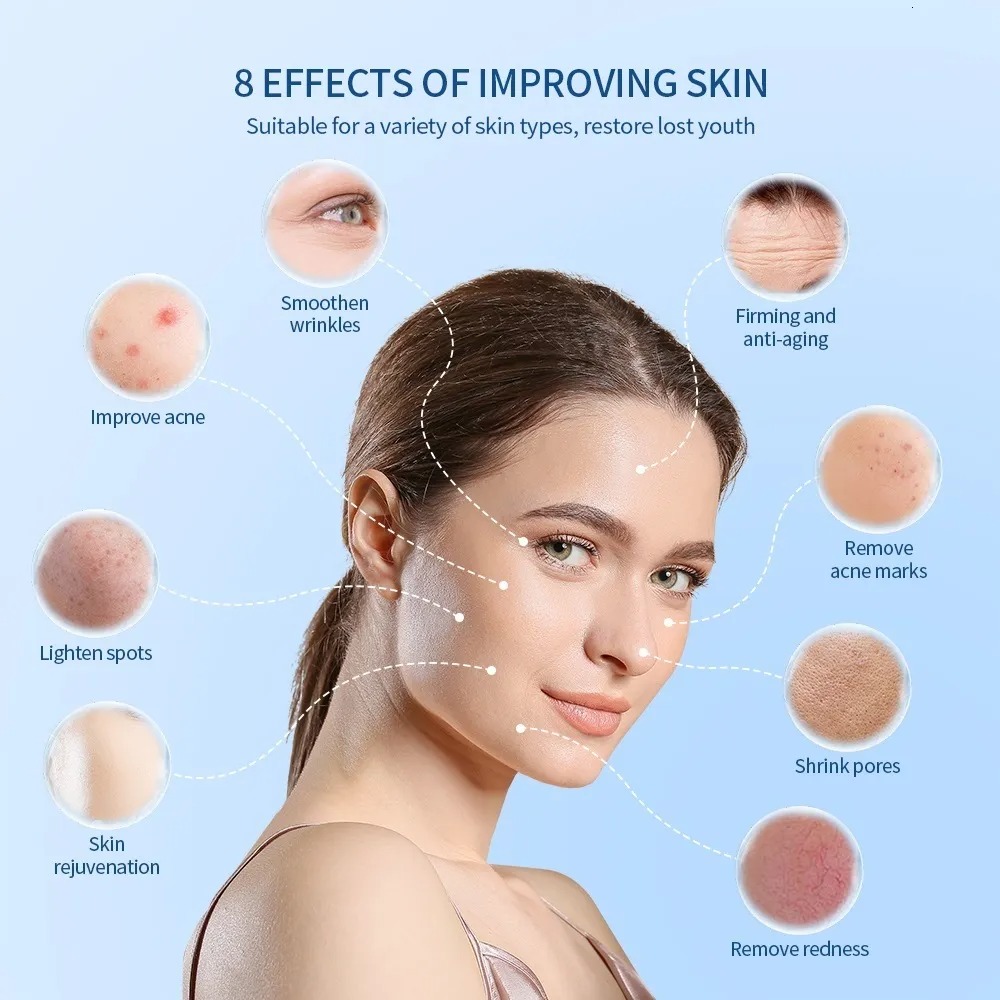 7 Color LED Face Mask - Skin Tightening, Anti-Wrinkle Facial Rejuvenation Device with Nano Spray Moisturizing Function