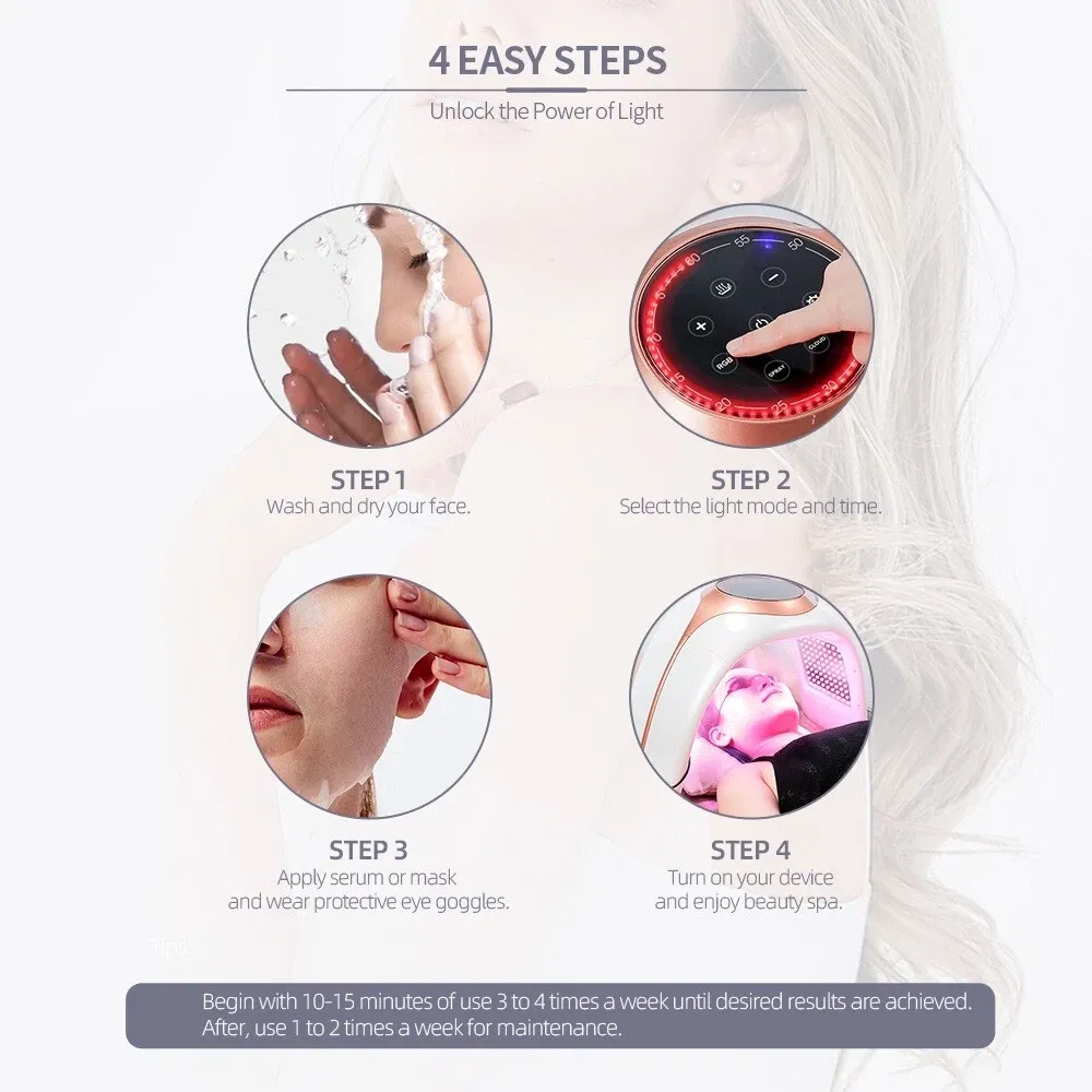 7 Colors LED Pon Machine Cold Nano Spray Wind Compress SPA Salon Face Body LED Mask PDT Machine