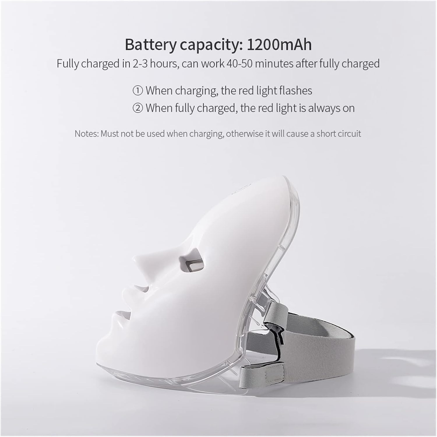 7 Colors LED Light Therapy Mask | Rechargeable Photon Skin Rejuvenation & Facial Lifting Device