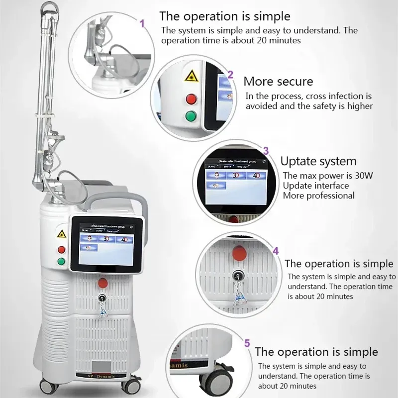 Fotona Co2 Fractional lase Treatment Machine 10600nm lase beaut machine For Resuacing Acne Scars 2025 Newest design 4D