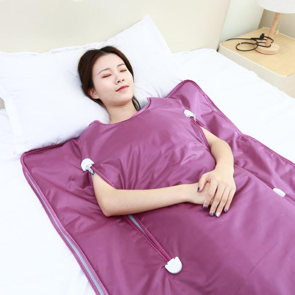 Sauna Blanket for Weight Loss and Detox Slimming Portable Far Infrared Heated Home Spa Red Light Thermal Therapy Sauna Blanket